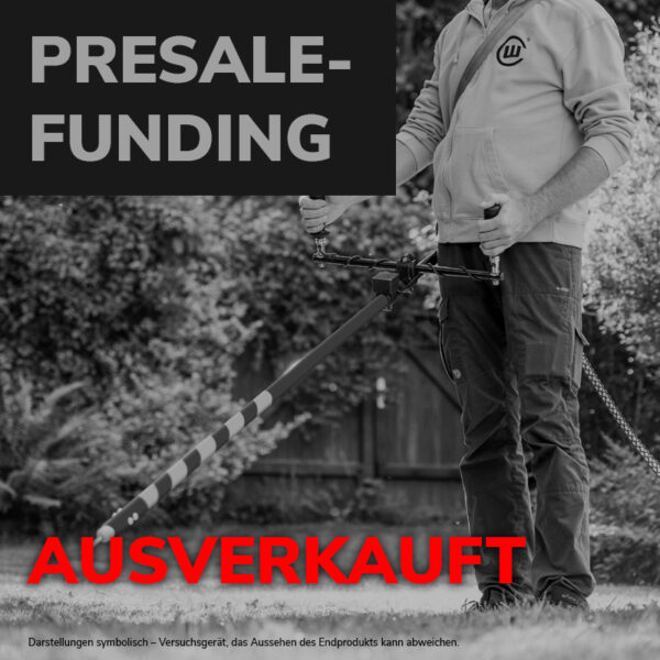 Bild der Wurzel-Killer-Lanze WK 201 mit Aufschrift "PreSale-Funding – ausverkauft"
